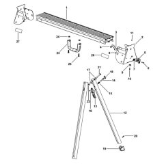DeWalt DE7035 Leg Stand Assembly
