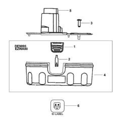 DeWalt DE9095 Battery Assembly