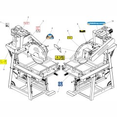 Decals for MS500 Bench Saw