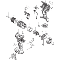 Makita DHP456RMJ Assembly
