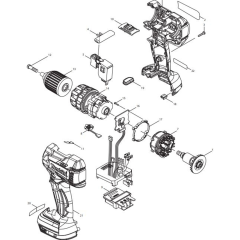 Main Assembly for Makita DHP480RMJ