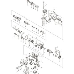 Main Assembly for Makita DHR162RFE