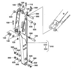 Dipper Arm Assembly for Kubota