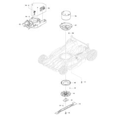 Blade Assembly for Makita DLM481