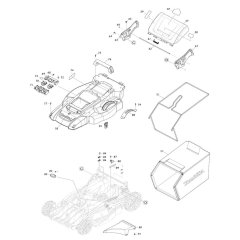 Deck Assembly for Makita DLM539