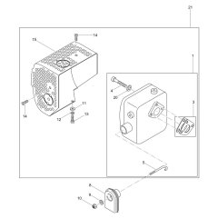 Exhaust Assembly for Wacker DPS1850H