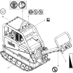 Label Assembly for Wacker DPU4045H