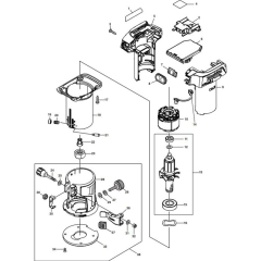 Main Assembly for Makita DRT50ZJX3