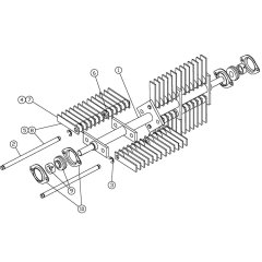 Flail Blade Reel for Husqvarna DT18C
