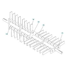 Flail Blade Reel for DT22H5FA