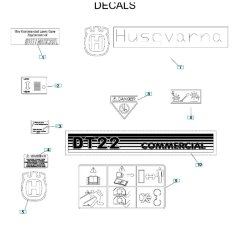 Husqvarna DT22HNR Decals