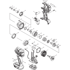 Makita DTD129ZJ Assembly