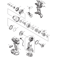 Makita DTD136RFE Assembly