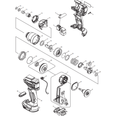 Makita DTD147RFE Assembly
