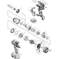 Main Assembly for Makita DTD152RMJ