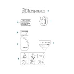 Husqvarna DTF226 Decals