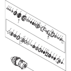 Drill Assembly for Makita DTP131Z