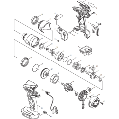 Makita DTW152Z Main Assembly