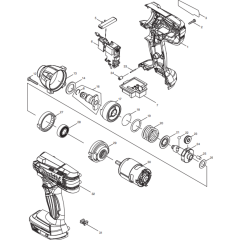 Makita DTW190Z Main Assembly