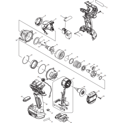 Makita DTW281RFE Assembly