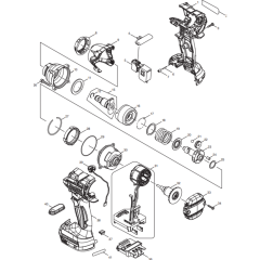 Makita DTW285Z Main Assembly