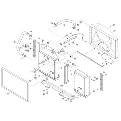 Combi-Cooler for Wacker DV100-2