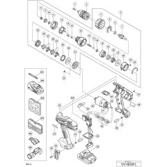 Main Assembly for Hikoki DV18DSFL