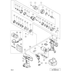 Main Assembly for Hikoki DV18DVC2