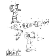 Main Assembly for DeWalt DW054K