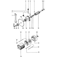 Main Assembly for DeWalt DW1501