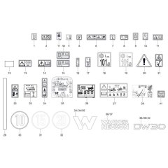 Wacker DW30-2 Dumper Decals