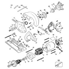Main Assembly for DeWalt DW352