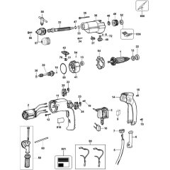 Main Assembly for DeWalt DW500