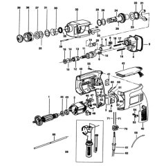 Main Assembly for DeWalt DW523K35