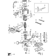 Main Assembly for DeWalt DW615