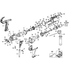 Main Assembly for DeWalt Drill