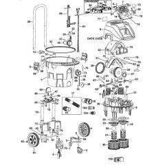 Main Assembly for DeWalt DWV902M