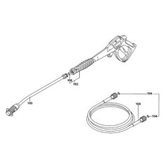 Handle Assembly for DeWalt DXPW002(A)E