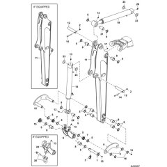 Arm Assembly for BobCat E19