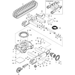 Undercarriage for BobCat E20