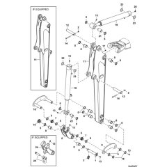 Arm Assembly for BobCat E20