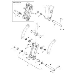 Bucket Link Assembly for BobCat E25