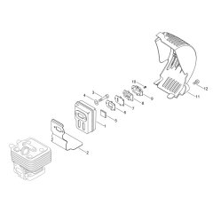 Muffler for Shindaiwa EBS256S