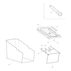 Grass Catcher for Makita ELM4110