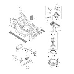 Deck & Motor Assembly for Makita