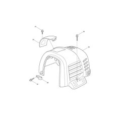 Cover Assembly for Makita EM4340L