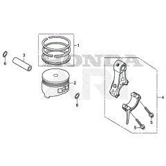 Conrod and Piston for Honda EU22i