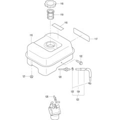 Fuel Tank Assembly for Makita