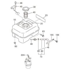 Fuel Lubricant Assembly