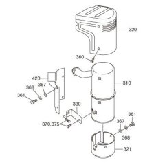 Intake Exhaust Assembly EY35